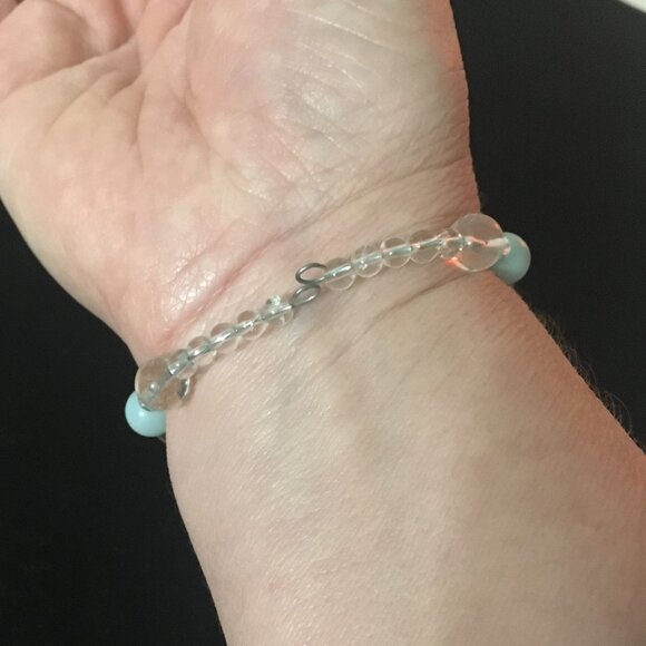 Amazonite & Quartz Bracelet - Picture 3 of 3